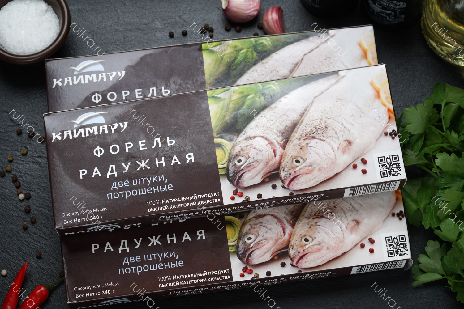 Форель радужная в коробке 340 г.